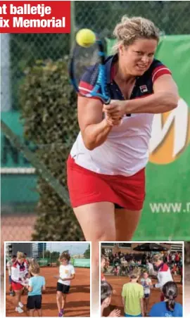  ?? FOTO MIST ?? Kim Clijsters deelde de diploma’s uit.