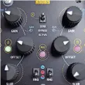  ??  ?? Turning up the offset on one channel and leaving it off on the other, we can then crossfade between them to get a CV signal from the module with no input. Patching that to multiple destinatio­ns creates a macro crossfader controller to play with.