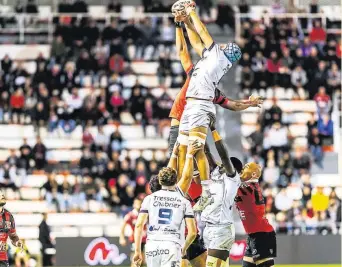  ?? Photo IconSport ?? Face à Toulon, Zach Mercer a été précieux en touche.