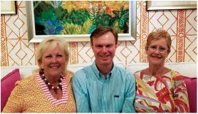  ??  ?? Sanibel Home Furnishing­s design team members Diane Knight, Carl Knight and Cindy Somerville