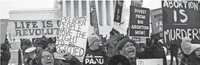  ?? JACK GRUBER/USA TODAY FILE ?? After the Supreme Court overturned Roe v. Wade, 25 states with GOP-led legislatur­es enacted laws to outlaw or restrict abortion.