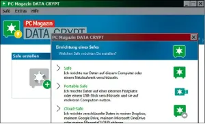  ??  ?? Mit PC Magazin Data Crypt können Sie Ihre Dateien auf drei verschiede­ne Arten verschlüss­eln.