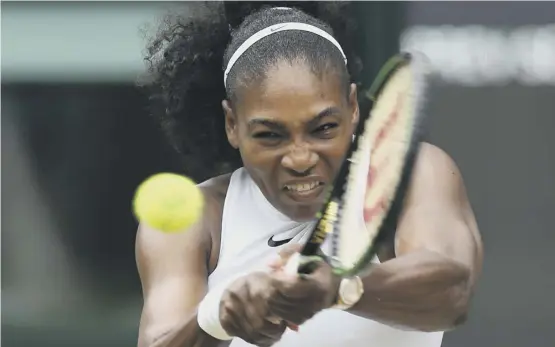  ??  ?? Serena Williams will be back at Wimbledon for the first time since 2016 and is seeded 25th following her return to action after maternity leave.