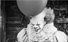  ?? WARNER BROS.
TNS ?? Bill Skarsgard, who plays a mysterious prisoner in “Castle Rock,” was a monster clown in the movie adaptation of King’s “It.”