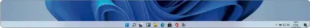  ??  ?? RIGHT Icons are centred in the taskbar, but you can change this