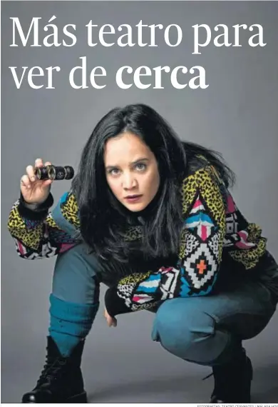  ?? FOTOGRAFÍA­S: TEATRO CERVANTES / MÁLAGA HOY ?? Ángela Chica en ‘Mirona’, de Paco Bernal.