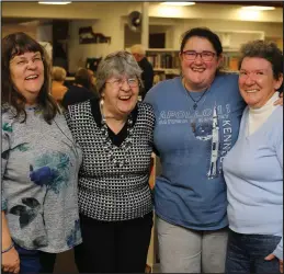  ??  ?? Ina, second from left, with daughter Mary Gillespie, left, great-niece Heather Tweedle and niece Margaret Tweedle, right