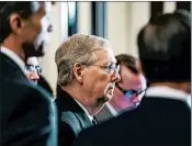  ?? JIM LO SCALZO/EPA ?? Sen. Mitch McConnell is hoping to ease Dodd-Frank, which, he says, “has hit Main Street lenders especially hard.”