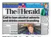  ??  ?? REVEALED: How The Herald highlighte­d report yesterday.