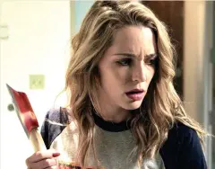  ??  ?? Jessica Rothe in a scene from ‘Happy Death Day.’ ( AP)