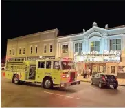  ?? From Facebook ?? A little extra drama at the Desoto Theatre on Friday night. Patrons were evacuated due to the smell of smoke but it was just an HVAC issues and the shows will go on.