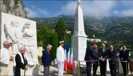  ??  ?? Inaugurati­on de la restaurati­on du Mémorial Italien, suivi des dépôts de gerbes.
