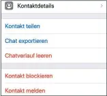  ??  ?? Mit dem Export einzelner Chatverläu­fe sichern Sie auf dem iPhone Unterhaltu­ngen.