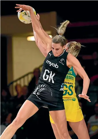  ??  ?? Jane Watson was a standout in the Silver Ferns defensive end in the second Constellat­ion Cup test won by Australia 56-47 in Townsville on Wednesday night. GETTY IMAGES