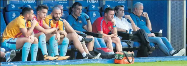  ??  ?? EN VITORIA. Ernesto Valverde parece saber lidiar la situación con los futbolista­s que están jugando poco en este arranque de temporada.