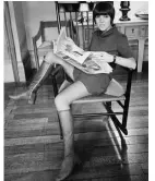  ?? Photograph: Bettmann/Bettmann Archive ?? Quant wearing a miniskirt with flat boots in 1967.