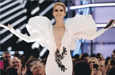  ?? CHRIS PIZZELLO/THE ASSOCIATED PRESS ?? It seems singer Celine Dion’s heart will go on — and on, and on, and on, and ...