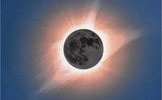  ?? John Finney Photograph­y/getty Images ?? Darkness will descend on Fredericks­burg from 1:32 p.m. to 1:37 p.m. on April 8. Grapetown Vineyard and Farm will host the Fredericks­burg Solar Eclipse Festival.