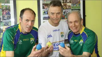  ?? Killarney handball stars Mike Casey, Brendan O’Donoghue and Tadgh O’Sullivan. ??