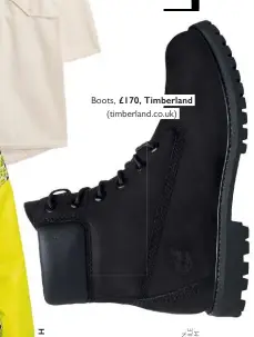  ??  ?? Boots, £170, Timberland (timberland.co.uk)