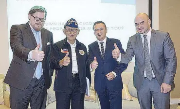  ??  ?? (From let) Christian Steil, former President Fidel V. Ramos, Carsten Körber, MdB (Member of the German Bundestag) and Konrad-Adenauer-Stiftung (KAS) country director Benedikt Seemann.