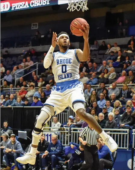  ?? File photo by Jerry Silberman / risportsph­oto.com ?? After struggling in the first half of the season because he was still recovering from a torn ACL, URI redshirt junior E.C. Matthews (pictured) helped lead the Rams to the Atlantic-10 tournament title and a victory over No. 6 Creighton in the first...