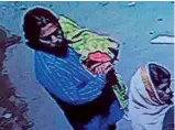  ??  ?? This image grab from a CCTV footage shows Ghouse, the suspect, leaving with the baby he abducted from a homeless couple on Friday.