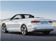  ?? Foto: Audi ?? Wäre der Winter doch schon vorbei! Das neue Audi A5 Cabrio.