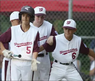  ?? File photo by Louriann Mardo-Zayat / lmzartwork­s.com ?? The Woonsocket Major Division all-star team won its second straight road game Monday against Burrillvil­le and will play Lincoln at Hien Field Friday in the District 4 winners’ bracket final.