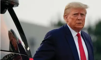  ?? Donald Trump in Atlanta, Georgia, on Thursday. Photograph: Alex Brandon/AP ??