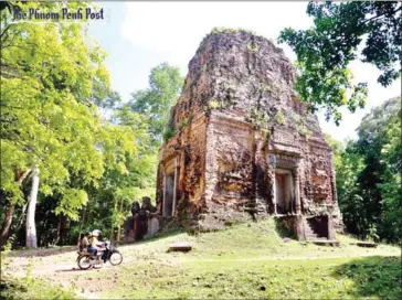  ?? HENG CHIVOAN ?? The archaeolog­ical site Sambor Prei Kuk in Kampong Thom province, which was listed as a World Heritage Site by Unesco earlier this year.