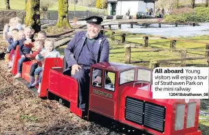  ??  ?? All aboard Young visitors will enjoy a tour of Strathaven Park on the mini railway