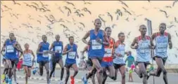  ?? HT PHOTO ?? Mumbai Marathon is set to witness participat­ion of 46,000 runners in January 2019.