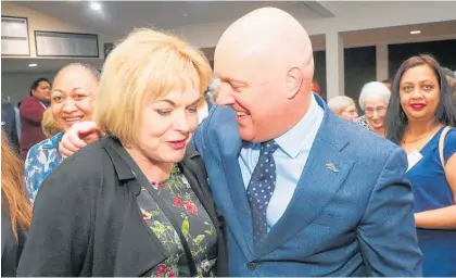  ?? Photo / Jason Oxenham ?? Christophe­r Luxon, pictured with National MP Judith Collins, is the party’s new Botany candidate.