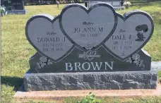  ??  ?? Dale Brown died Dec. 9, 2006. His father, Donald Brown, died Feb. 28, 2014.