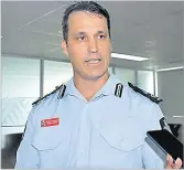  ?? Picture: RUSIATE VUNIREWA ?? Detective Superinten­dent Adrian Morton of the Australian Federal Police speaks to the media during the counter-terrorism workshop in Suva last week.