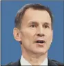  ??  ?? JEREMY HUNT: Failing to deliver Brexit would be a ‘fundamenta­l breach of trust’.