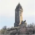  ??  ?? The National Wallace Monument near Stirling.