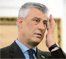  ?? Foto: ČTK ?? Hashim Thaçi Bývalý velitel UCK. První kosovský premiér po vyhlášení nezávislos­ti na Srbsku. Od roku 2016 kosovský prezident.