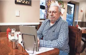  ?? JOSH MORGAN/USA TODAY ?? Tony Milidantri, 81, once a stalwart Democrat in Lake Ariel, Pa., left the party around 2016. “They used to help people,” the former union electricia­n says. “Now it doesn’t seem that way.”