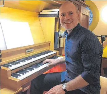  ?? FOTO: BEATE EBERSTEIN ?? Organist Gläser begeistert­e in Oberdorf.