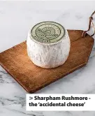  ?? ?? Sharpham Rushmore the ‘accidental cheese’