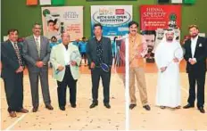  ?? Courtesy: Organiser ?? Vasu Shroff, Sunil Singh, Gazi Al Madani and Manoj Sharma inaugurate the 40th edition of the Henna Speedy India Club at the India Club on Tuesday.