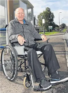  ??  ?? George Craig was prevented from getting on board a bus by two mums with buggies.