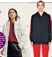  ??  ?? Lou Dalton cocoon puffer jacket, £140, Everyday unisex crew-neck sweat, £30, Everyday unisex sweat jogger, £35 (farnol.com)
