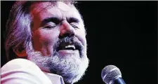  ??  ?? Kenny Rogers: six weeks at number one in Ireland.