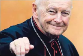  ?? ARCHIVO/AFP. ?? Theodore McCarrick, de 87 años, es uno de los purpurados estadounid­enses más conocidos en el ámbito internacio­nal.