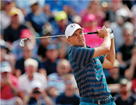  ?? [AP PHOTO] ?? Jordan Spieth finished tied for ninth place at the British Open after struggling in the final round on Sunday.