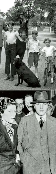  ??  ?? Clockwise from left Mary’s diary entry from 3 September 1939, the day war was declared; with her cousin and best friend Judy and other ATS recruits, September 1941; Mary’s sister Sarah and brother Randolph on the SS Queen Mary in New York, 1936