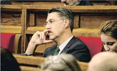  ?? JORDI BATALLER / ACN ?? Xavier García Albiol en el debate de política general en el Parlament, donde ya no será diputado